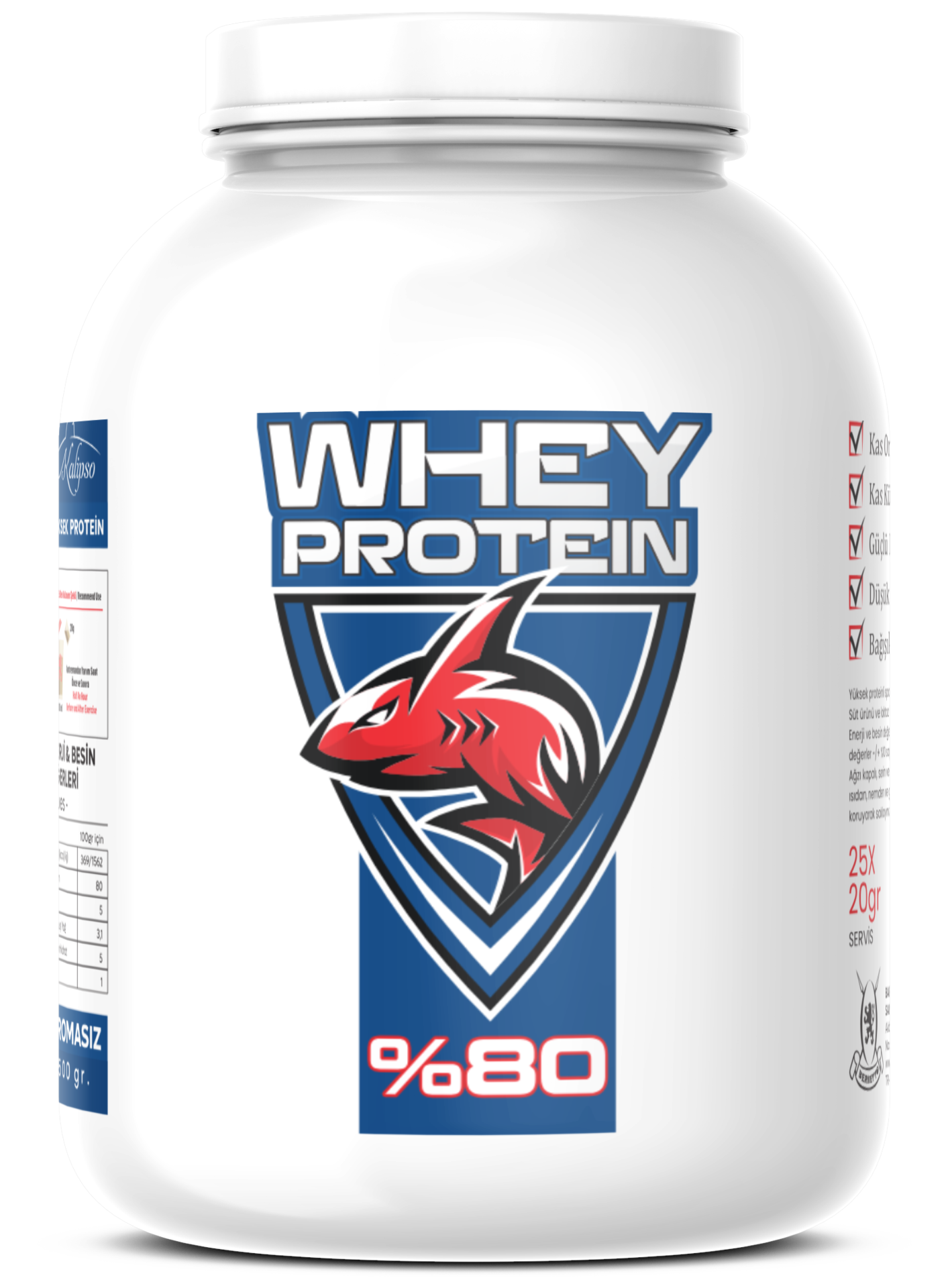 WHEY PROTEİN  %80 (AROMASIZ)
